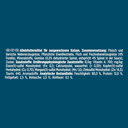 GOURMET Perle Erlesene Streifen Katzenfutter nass, mit Forelle, 26 x 85g