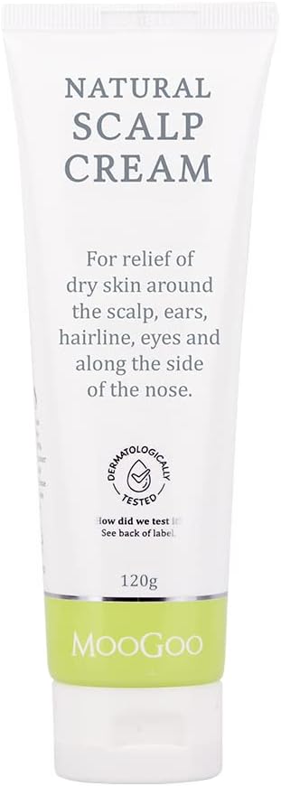 MooGoo Scalp Cream - Seborrheic Dermatitis & Cradle Cap Natural Moisturizing Cream, Relief for Red, Itchy, Crusty & Dry Skin Around the Scalp, Ears, Hairline, Eyes & Nose, for Babies & Adults