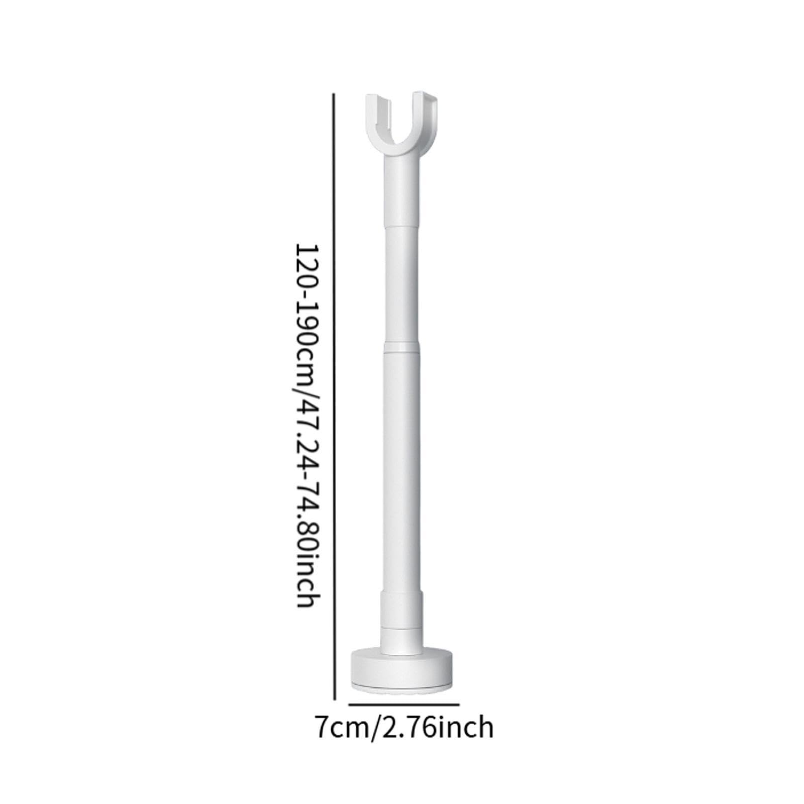 Milageto Tope de Puerta de Seguridad para baldosas, Suelos de Madera y alfombras. Barra Deslizante Ajustable y versátil para Patio, Oficina, Dormitorio y, 120cm