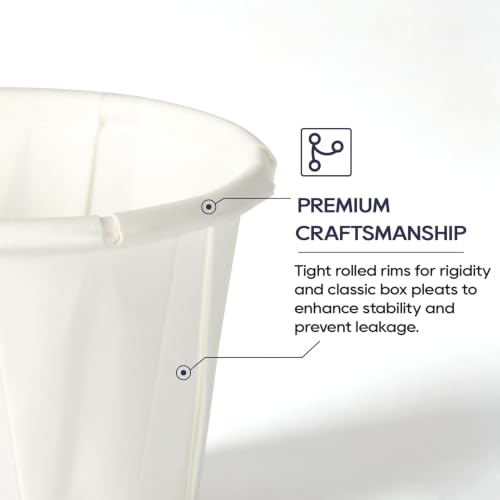 Image of LITOPAK 1000 Pack 0.75 oz Medicine Cups, 3 /4 oz Disposable Condiment Cups