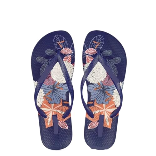 Flip Flops for Women Printing Slippers Women's Flip Flops Herringbone Slipper Clip Foot Beach Slides Soft Sole Platform