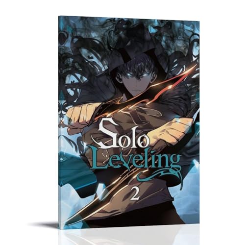 YJJECP Solo Leveling- Pósteres de decoración de pared, impermeables, modernos, impresión para el hogar, lugar de trabajo, arte de pared para el hogar, fácil de instalar, estilo marco, 30 x 45 cm
