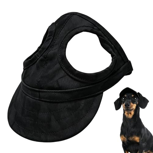 Baseballkappe für Hunde | Kopfbedeckung aus Leinen, lichtblockierend | Strandhut für kleine Hunde, ideal für Fotografie, Party, Urlaub, Kostüm, Ausflüge, Picknick, Camping, Park, Tag am