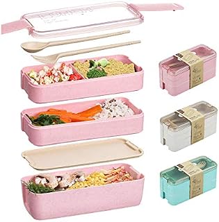 Edtsy Bento box for kids and adults - Leakproof lunchbox with utensils, dividers