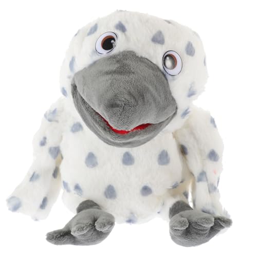 Mikinona 猫頭鷹のぬいぐるみ手人形 ソフト綿製 インタラクティブな物語遊び用バードパペット 向け 誕生日 に