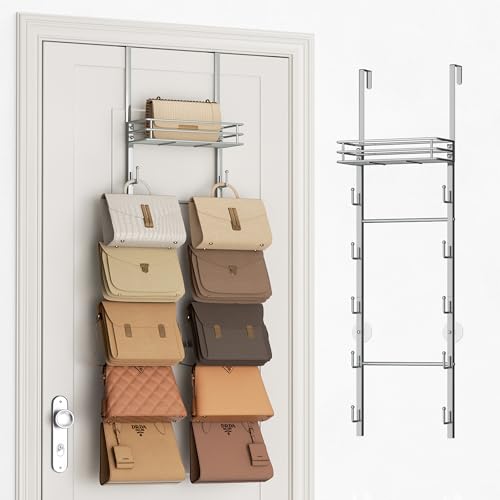 SWTYMIKI Over The Door Purse Organizer - Wall Mounted Handbag
