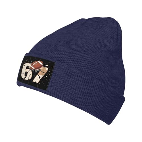 GAPWJNK 67 Football Six Seven Meme Black Knit Beanie Hat
