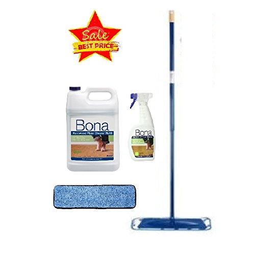 Bona Hardwood Floor Cleaner Refill, 128-Ounce wit Starter Kit
