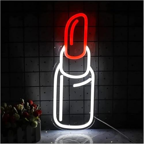 Lampe au néon LED rouge à lèvres basse consommation pour éclairage de nuit durable