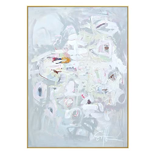 Peinture sur toile faite à la main pour réchauffer un salon moderne