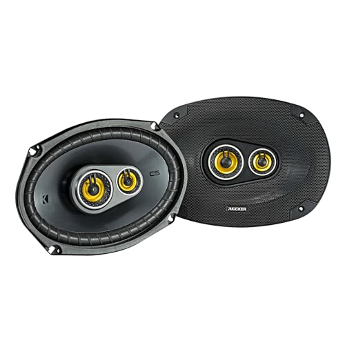 Image of KICKER 46CSC654 & 46CSC6934 CS Series Car Speaker Bundle - 6.5 inch 2-Way & 6x9 inch 3-Way Speakers (4 Total), 450W Peak, EVC Tech, Polypropylene Cones, Zero-Protrusion Tweeters.