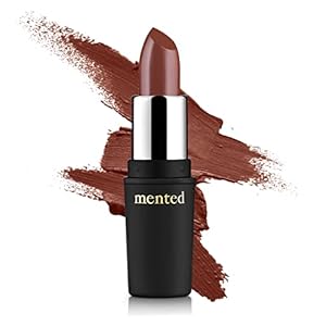Mented Cosmetics Nude Lipstick for Women, Semi-Matte Long-Lasting Lip Stick, Moisturizing Vegan, Paraben & Cruelty-Free, Enhances All Complexions, Perfect for Everyday Makeup, Brown Bare