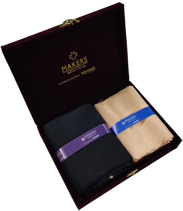 Fabrics Men's Cotton Shirt and Trouser Unstitched Fabric Set - Velvet Gift Pack (Multicolour_Free Size) 24-image-33