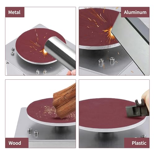 200W Mini Disc Sander With Forward And Reverse Function 4 Inch Disc Sander Small Sanding Disc Machine Adjustable Speed Bench Sander Polisher For Wood, Metal, Stone & Scissor Sanding - Image 4