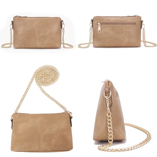Image of Qiyuer 13 inch Women Spacious Soft PU Handbag Hobo Bag Purse Wallet Set 4pcs | Large, Dual-use Crossbody & Shoulder Bag, Multi-pocket, Divided Compartments, Fits Tablet, Versatile for Daily & Work