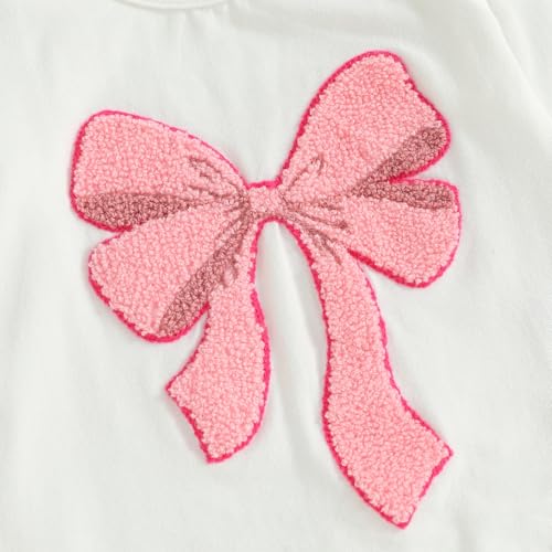 Newborn Baby Girl Clothes Bow Embroidered Long Sleeve Romper Bodysuit Ruffled Shorts Set Cute Fall Winter Outfits4