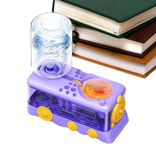 Generisch Limpiador de pinceles – Rodillo de cepillo ABS | Herramienta de limpieza automática para proyectos de manualidades, pintura al óleo, arte, aula, actividades de ejercicio, morado, ver