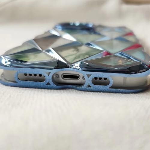 Coque marbre iPhone 15 antichoc noir avec motif géométrique ondulé - 5
