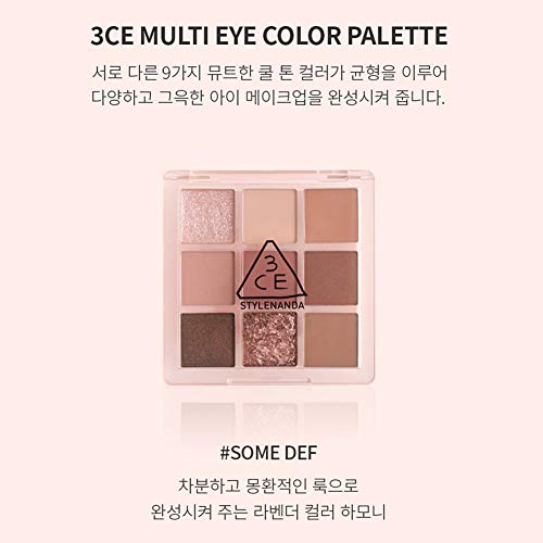 3Ce Multi Eye Color Palette Clear Warm & Cool #Some Def 9Colors Peal Glow Eye Shadow Staylenanda #TOP2