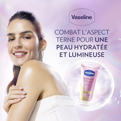 Lotion hydratante acide hyaluronique Vaseline Gluta-Hya texture légère absorption rapide