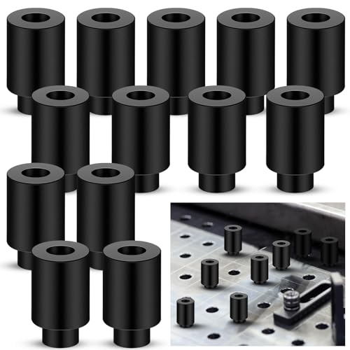 Yaocom 15 Pcs 5/8" x 1" x 1.5" Welding Table Fixture Pins Fixture Locating Clamps Quick Setup Welding Table Accessories Stop Alignment Square Fixturing Kit