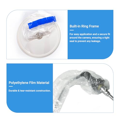 Endoskopische Kamera Schutzhülle Laparoskopische Kamera Schutzhülle mit Ringrahmen, Einweg-sterile Einzelverpackung, 5.9x98, 50Pcs