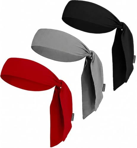 Image of OutdoorEssentials Tie Headband - Sweat-Wicking Running Headband - Hair Control Head Tie - Ninja Costume Accessories
