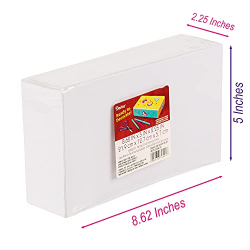 Image of CRAFT COUNTY School Supplies Craft Box | DIY Color Markers Pencil Tool Box Decorate Case Great for Students