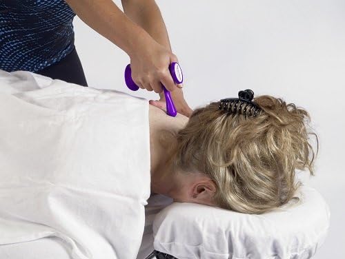 Miniatura 2 de Amethyst TheraPress Herramienta de masaje de punto gatillo para masaje de tejidos profundos que alivia el dolor de pies, hombros, cuello, espalda,