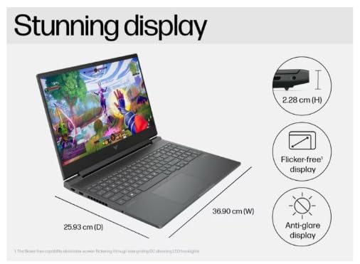 Image of HP Victus 16-r1703TX Gaming Laptop (14th Gen Intel Core i5, 16GB DDR5, 512GB SSD, NVIDIA GeForce RTX 3050 6GB, 16.1 inch FHD 144Hz, Windows 11 Home, Silver)