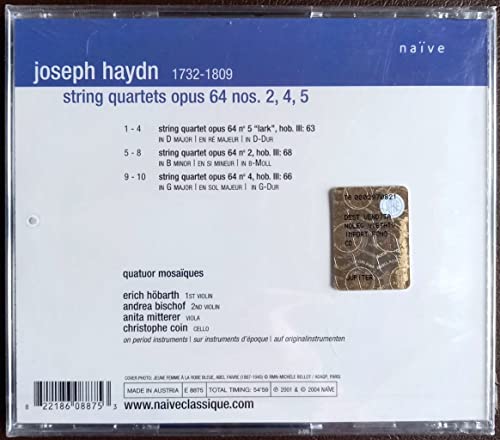 Haydn: String Quartets, Op. 64, Nos. 2, 4, 5