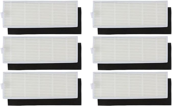 HEPA Filters Compatible with ILIFE A4 A4S A6 A40 Robot Vacuum Parts Sponge Filters Replacement Filter (6pcs)(6pcs)