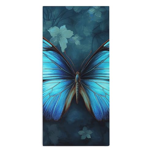 Serviette de bain légere séchage rapide imprimé papillon - 2