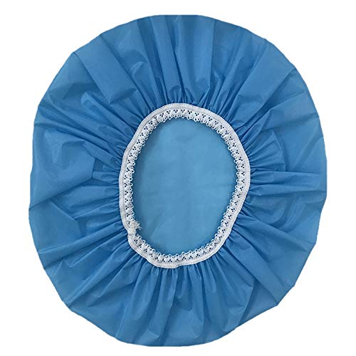 Balrbex 1Pcs Gorro de Ducha Impermeable para el Hogar, Gorro de NatacióN, Gorro de Ducha EláStico para Hotel, Juego de Cabello (Azul)