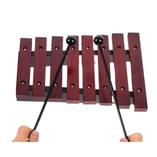 SUPVOX - SUPVOX 8-Note Rosewood Xylophone: Montessori & Orff Music Education Tool - Portable Wooden Percussion Instrument, Precise Tuning