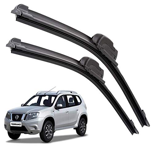 Image of Euro Care Windshield Car Wiper Blades Compatibility With Terrano (Model : 2012-2018) - Set of 2Pc (D-20,P-20)