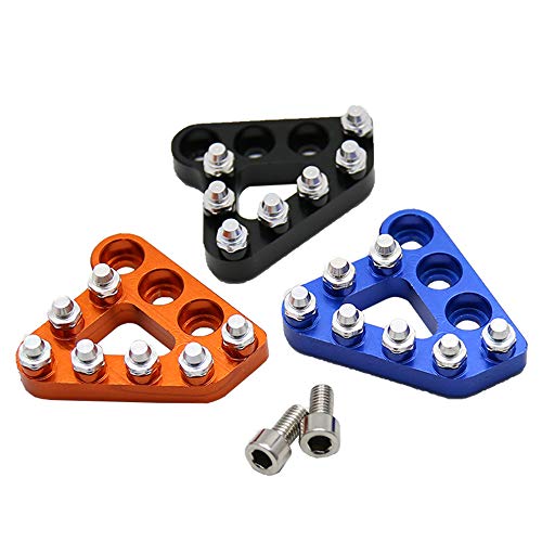 Yorten Pedal de freio traseiro passo placa de freio pastilha de freio traseiro compatível com KTM 69