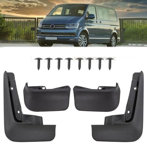 Tidevib Guardabarros delanteros y traseros para Caravelle .1 Kombi 2015-2021, plástico negro, 1 juego (para OEM 7H0075111)