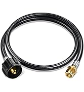 4FT Propane Hose Adapter 1lb to 20lb, Propane Tank Adapter, Propane Adapter Hose for Propane Gril...