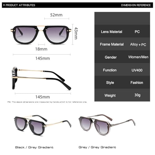 Lunettes de soleil de luxe ovales aux finitions rivets géométriques - 7