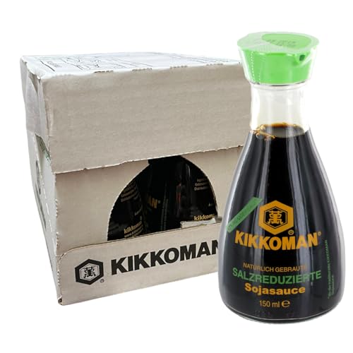 KIKKOMAN Dispensador de salsa de soja. (Menos salado) 6x150ml