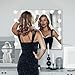 FENCHILIN Vanity Mirror with Lights, Hollywood Lighted Makeup Mirror with 15 Dimmable LED Bulbs for Dressing Room & Bedroom, Slim Metal Frame Design, White