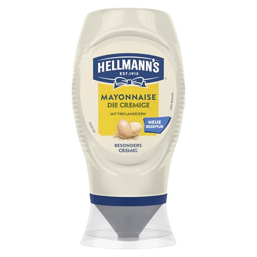 Hellmanns Mayonnaise Die Cremige besonders cremige Mayo mit Freilandeiern 250 ml