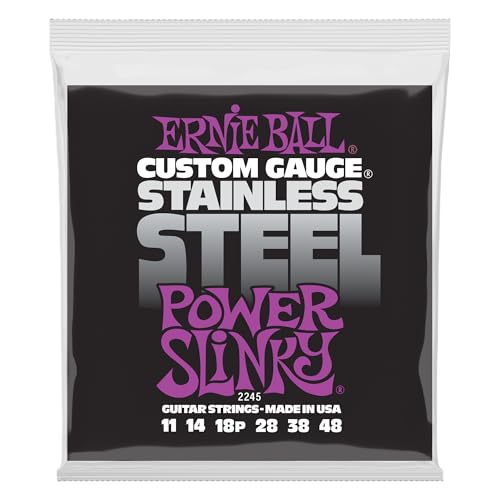 Image of Ernie Ball 2245 Power Slinky Stainless Steel Set (11-48)