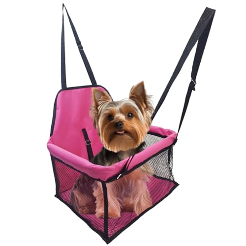 Cadeirinha Assento Cesto Transporte Pet Carro Passeio Cães Gatos (Rosa)