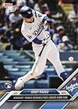 2024 Topps Now Baseball #107 Andy Pages Rookie Card Dodgers - Crushes 1st Career Home Run