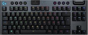 Logitech G915 LIGHTSPEED TKL Tenkeyless kabellose mechanische Gaming-Tastatur, Taktiler GL-Tasten-Switch, LIGHTSYNC RGB, Ultraschlankes Design, 40+ Stunden Akkulaufzeit, Deutsches QWERTZ-Layout-Carbon