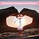 WLIAGYE Schlüssel Glücksflasche Valentinstag Geschenke für sie und ihn,männer frauen Geschenkeidee mit Mini Grußkartenhalter für Weihnachten,Home Decor Jahrestag Valentinstag Hochzeit Geburtstag Party