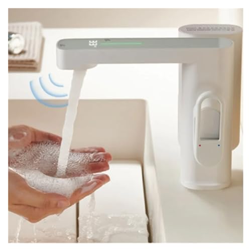 Grifo automático sin contacto con mezclador de agua y dosificador de jabón integrado 3