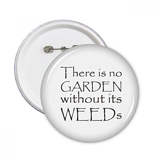 Bouton rond badge pins décoration vêtements multicolore avec slogan sur la nature lot de 5